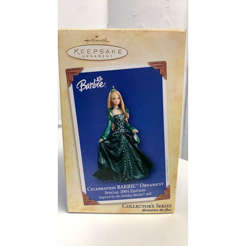 Hallmark 2004 Celebration Barbie Ornament Keepsake NEW series holiday